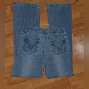 Girls Sz 14 Squeeze Brand Denim Adjustable Waist Stretch Jeans